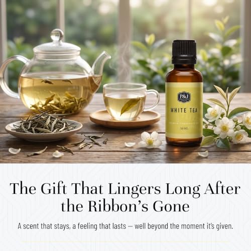 P&J Trading - White Tea Scented Oil 30ml - Fragrance Oil for Candle Making, Soap Making, Diffuser Oil