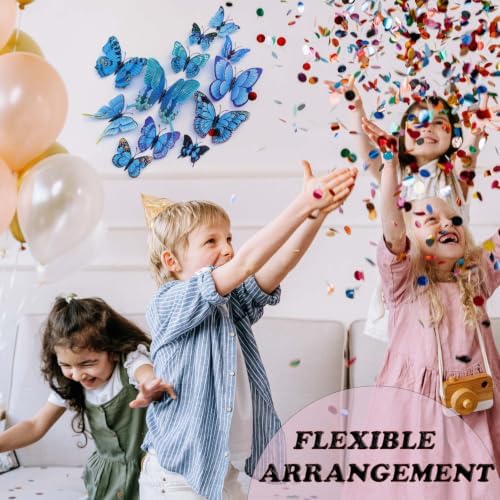 OPSEAM 3D Butterfly Wall Decor Butterfly Decorations Stickers with Magnets