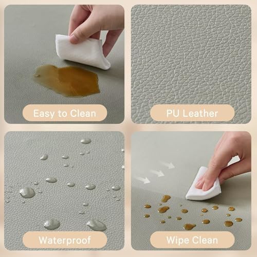 Waterproof Baby Play Mat for Floor Memory Foam 71 * 79 Cushion Playpen Playmat Tummy Time Crawling Mat Nursery Rug Thick Pad Create Soft & Safe Area for Infants,Toddler,Kids,Grey
