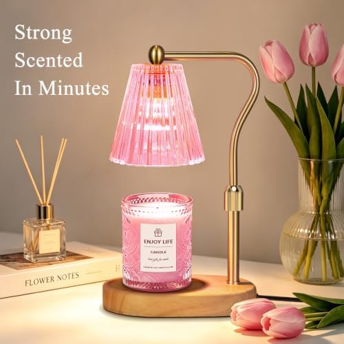 seenlast Pick Candle Warmer Lamp with Timer Dimmer Adjustable Height,Mothers Day Gifts,Electric Wax Warmer Vintage Home Decor for Scented Jar Candles,Birthday Gifts for Women