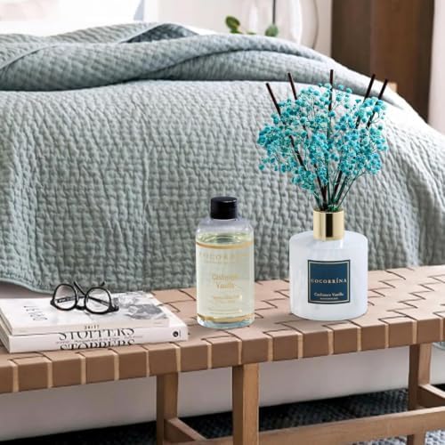 COCORRÍNA Refill - Cashmere Vanilla 6.7 fl oz /2 Pack Reed Diffuser Refill with Sticks