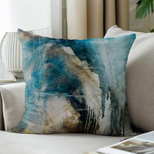 Throw Pillow Covers for Couch, 20x20 Inch, Set of 2, Taupe