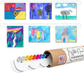 Scalloped Magnetic Art Display for Kids Artwork & Photos (Set of 2) – Kids Artwork Display for Wall – Magnetic Photo Display Strips with Push-Pin Magnets (White, 35in)