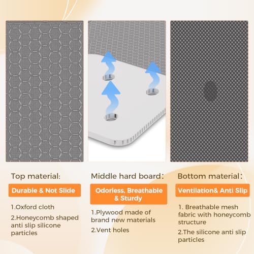 Heavy Duty King Size Bunkie Board 76x80'' King Sagging Mattress Support & Mattress Support Board for King Bed Under Mattress Bed Support Board Compatible with King Size Bed Slats Support