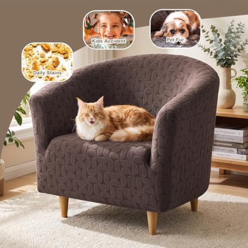 Eco-Ancheng Club Chair Slipcover Tub Chair Cover Stretch Armchair Covers