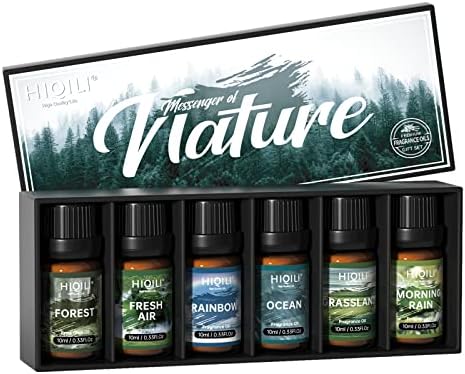 HIQILI Nature Fragrance Oil Trial Set, Scented Oil for DIY & Diffuser
