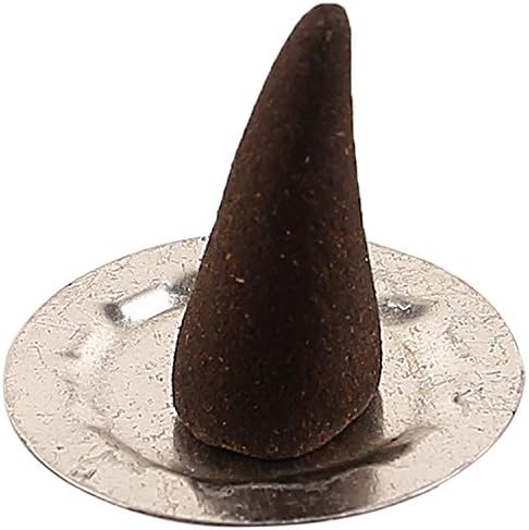 Bless International French-Vanilla 100%-Natural-Incense-Cones Handmade-Hand-Dipped Organic-Chemicals-Free for-Purification-Relaxation-Positivity-Yoga-Meditation The-Best-scents (60 Count)