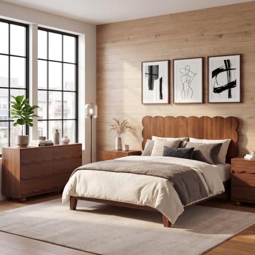 Scalloped Headboard for Full Size Bed, Full Size Headboard Only