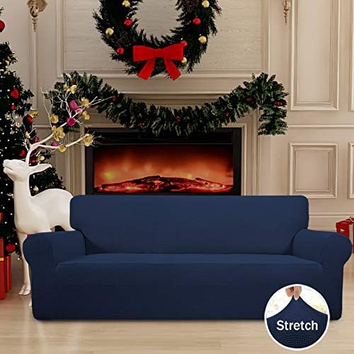 Easy-Going Stretch Oversized Sofa Couch Slipcover Washable Navy