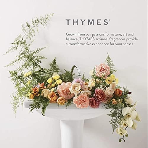 Thymes Reed Diffuser Oil Refill – Fragrance Oil for Diffuser Refill – Flameless Home Fragrance – Home Luxury Scents with Notes of Lemon Verbena, Lily of the Valley & Bergamot (Lemon Leaf, 7.75 fl oz)