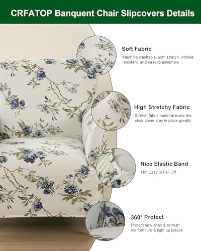 CRFATOP Accent Chair Cover, Stretch Armchair Slipcover for Living Room,43