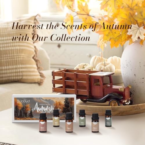 JCLOUD Fall Fragrance Oils Set, Autumn Scented Oils Gift Set, 6x10mL