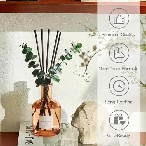 COCORRÍNA Mediterranean Citrus Reed Diffuser, 6.76 oz