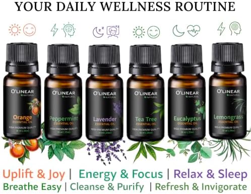 Essential Oils Set - Top 6 Oils for Diffusers for Home, for Air Purifier