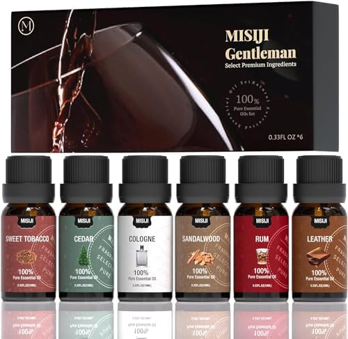Essential Oils Set-Essential Oils for Diffuser for Home, Diffuser Oils Scents for Aromatherapy,Laundry,Candle&Soap Making,Humidifiers 6 X 10ML