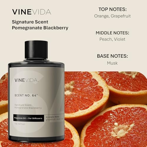VINEVIDA [16 Fl Oz] NO. 64 Fragrance Oil for Cold Air Diffusers, Essential Oils for Diffuser Oil Refill & Air Freshener Room Spray