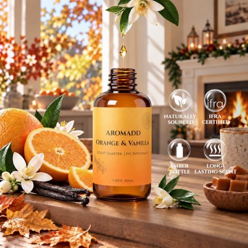 Orange & Vanilla Diffuser Oil Inspired by Luxury Hotel Scent, 100 mL