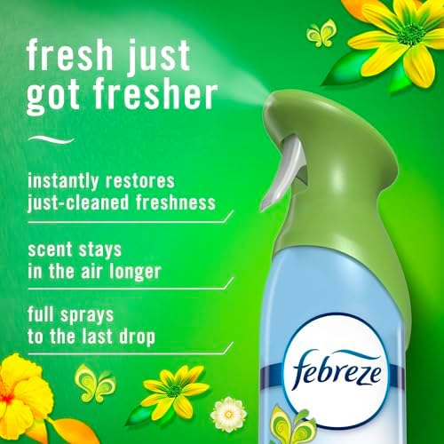 Febreze Air Mist, Air Freshener Spray, Odor Fighting Room Spray, Deodorizer for Home Bathroom Kitchen Office Apartment Dorm Room Classroom, Gain Original Scent, 8.1oz, (Pack of 2)