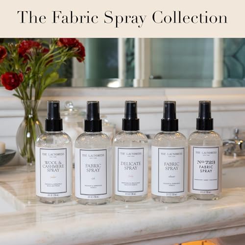 The Laundress Classic Fabric Spray, Wrinkle Release_Spray, Upholstery and Linen Spray, Fabric Refresher, Clean Laundry Scent, 8 Fl Oz (Pack of 6)