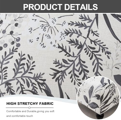 Eco-Ancheng Armless Chair Slipcover Removable Armless Accent Chairs Covers Washable Armless Slipper Chair Slipcover Printed Armless Chair Furniture Protector Covers for Living Dining Room Hotel