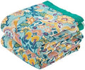 XIBLC Boho Blanket Throw Quilt, 100% Cotton Soft Light Weight Throw Blankets for Summer, 60"x80" Farmhouse Flower Decorative Blankets, All Season Rustic Reversible Bohemian Throw Quilt