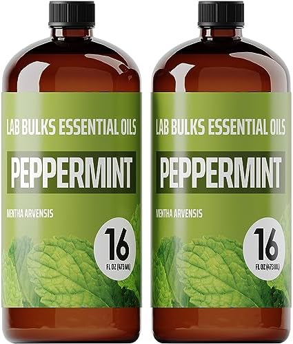 Lab Bulks Essential Oil Peppermint 16 oz - 2 Pack