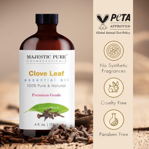 Majestic Pure Clove Essential Oil for Diffuser - 4 Fl Oz