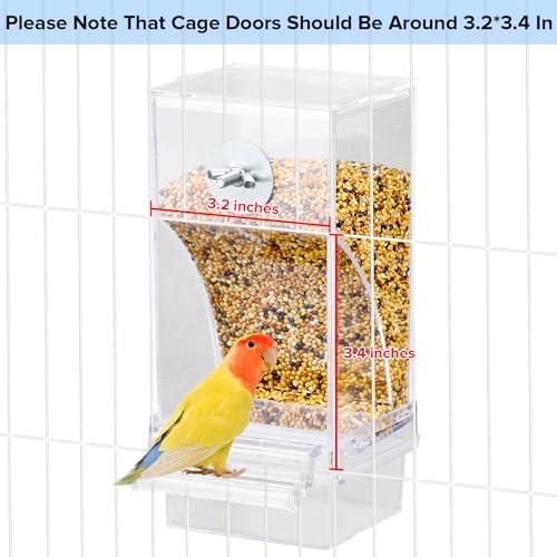 Lemtrflo No Mess Bird Feeder Water Dispenser Set, Automatic Bird Feeder