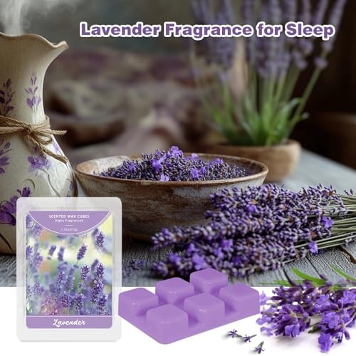SCENTORINI Wax Melts Wax Cubes, Lavender Wax Melts for Sleep, 4 * 1.25oz