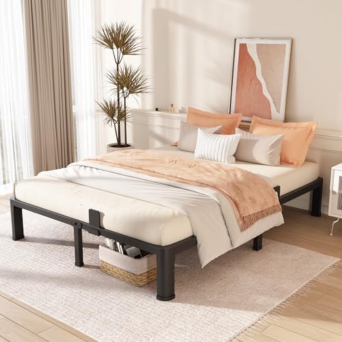10 Inch King Metal Bed Frame with Rounded Corner,Mattress Retainer