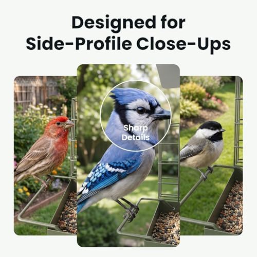Birdfy Smart Bird Feeder with Camera, Solar Powered Hanging Bird Feeder