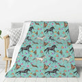 Horse Blanket 40"x50", Soft Lightweight Throw Blanket for Kids Teens Adults, All Season Cozy Decorative Blanket for Sofa Bed Couch Travel