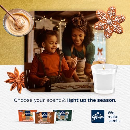 Glade Jar Candle, Cozy Gingerbread, 4.08oz., 3 Count