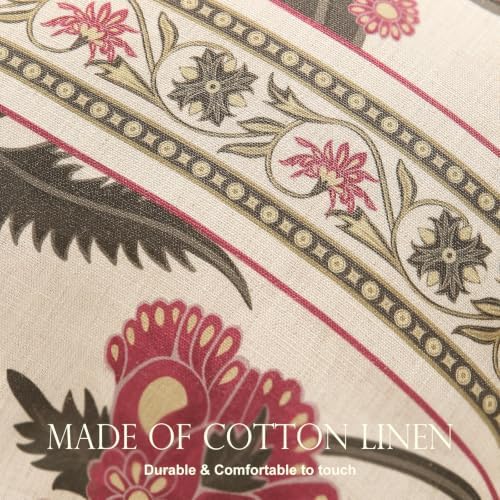 patdrea Designer French Vintage Lumbar Throw Pillow Cover,12"x20"