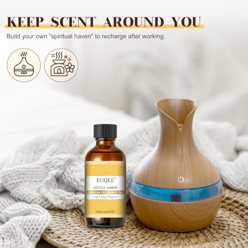 EUQEE Gentle Amber Fragrance Oil for Diffuser 2.02 Fl oz/ 60ml