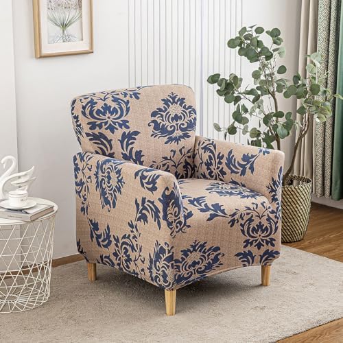 Accent Chair Covers with Arms Stretch Mid Century Modern Accent Chair Slipcovers 1-Piece Printed Banquet Arm Chair Cover Couch Sofa Covers Protector for Living Room Office Hotel #7