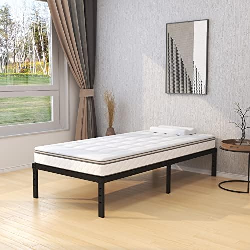 16 Inch Twin XL Bed Frames, Metal Platform Twin XL Bed Frame