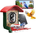 3K Smart Bird Feeder with Camera, 2.4GHz WiFi Solar Camera Feeder, AI Bird Species Identification & Real-Time App Alerts, Chew-Proof & Waterproof for Outdoors
