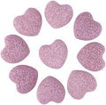 rockcloud 10 PCS 0.9" Pink Lava Rock Stone Heart Shape Pocket Stones