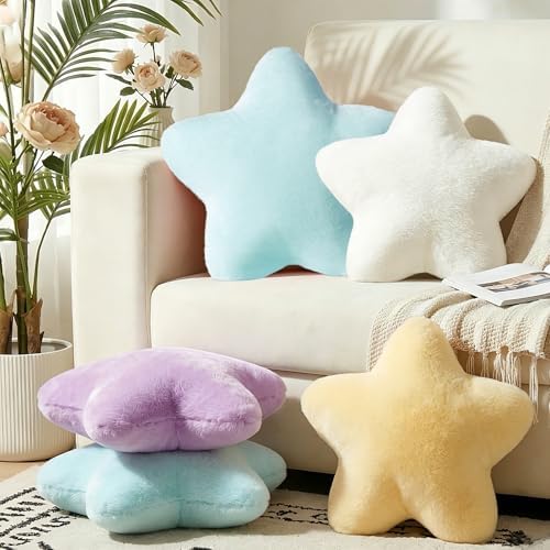 Blue Star Pillow 19" Large Cute Decorative Throw Pillows Floor Cushions