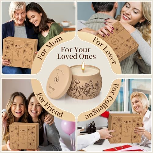 Scented Candles Gift Set for Women, 35.2oz, 8 Pack Soy Wax for Home Scented