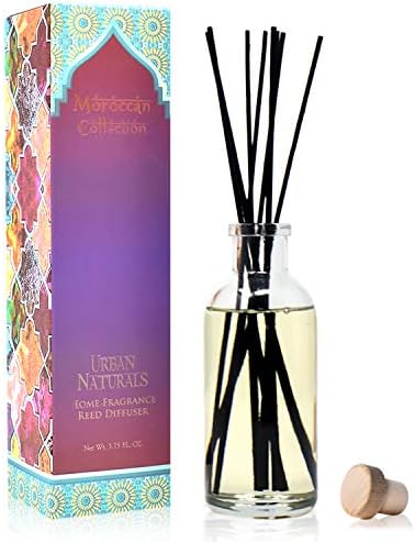 Urban Naturals Reed Diffuser Set, Moroccan Amber - Bathroom Shelf Décor