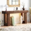 Unikito 63" Console Table with Sensor Light & AC Outlets with USB-C Ports