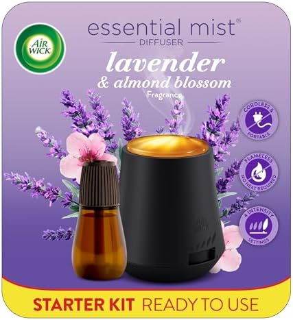 Air Wick Essential Mist Air Freshener Diffuser & 1 Refill Lavender & Almond