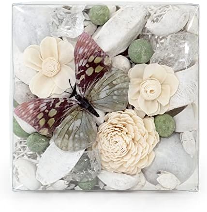 ANDALUCA Maison Box Fragrance Potpourri Decorative Vase & Bowl Filler Home Décor (Paperwhite & Aloe)
