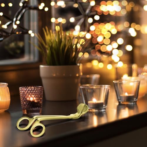CHEFBEE Gold Stainless Steel Candle Wick Trimmer