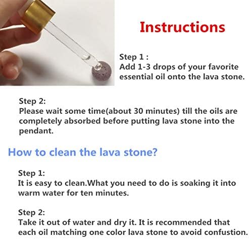 Top Plaza Lava Rock Gemstone Aromatherapy Essential Oil Diffuser