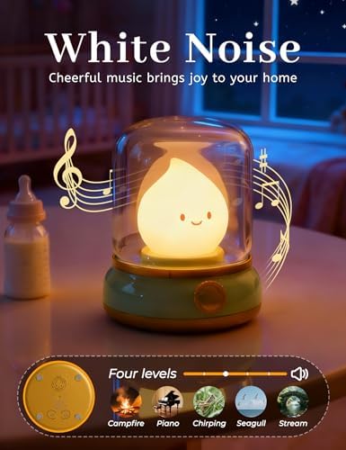WANIDEA Cute Night Light, Kids Night Light with Batteries, Bedroom Decor