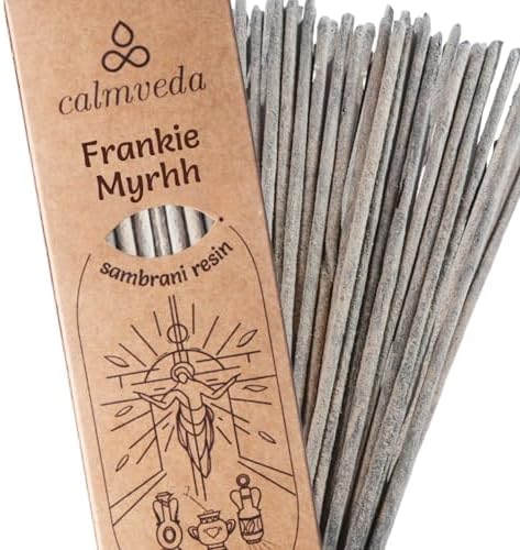 Organic Frankincense and Myrrh Incense Resin - 24+Sticks Church Incense