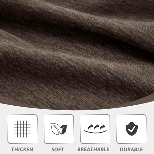 MEETSKY Couch Cover for Dogs, Washable Sofa Cover for 3 Cushion Couch Sofa, Pet Couch Covers for Sofa, Oversized Sofa Throw Couch for Living Room, 91"x 134"，Dark Chocolate